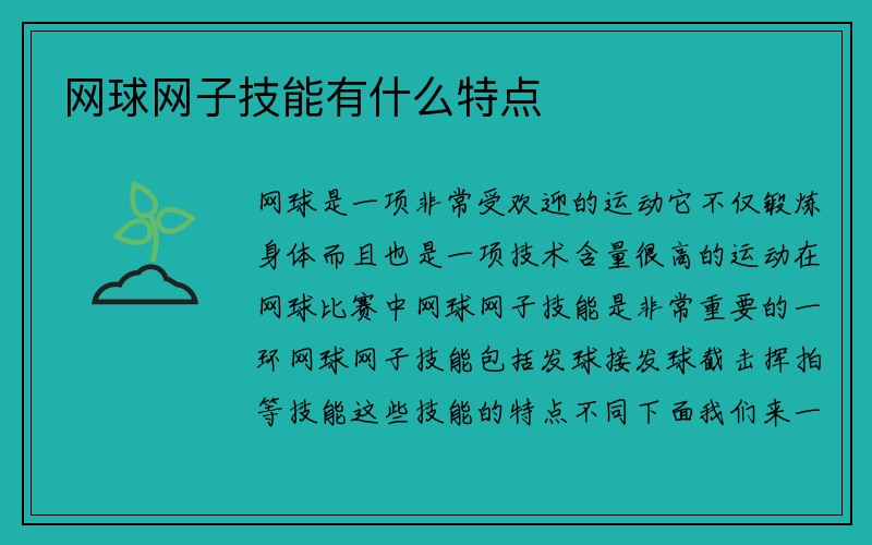 网球网子技能有什么特点